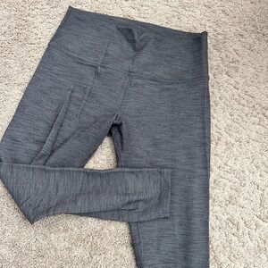 Lululemon Gray Align Double Lined Athletic Leggings Womens Size 12
